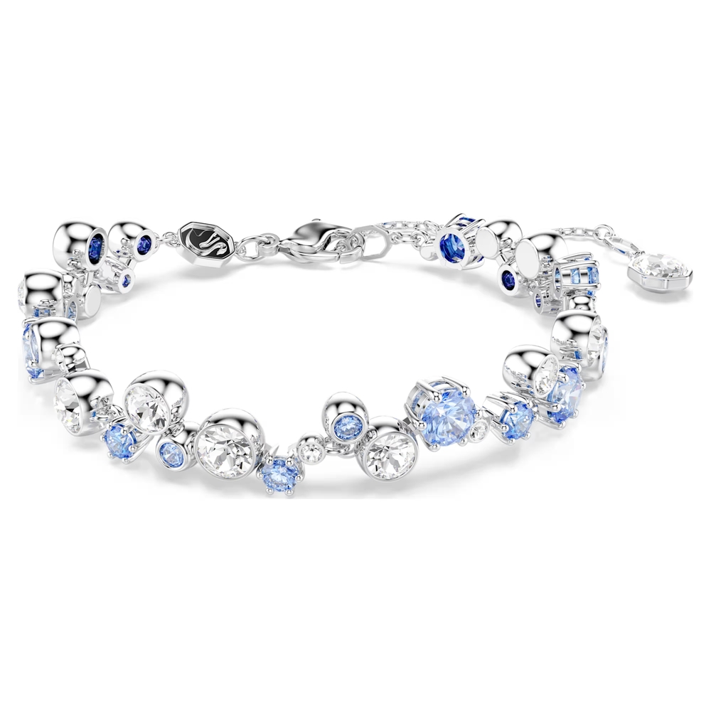 Bracelet métal rhodié, cristaux blancs/bleus - 5722479 - Swarovski