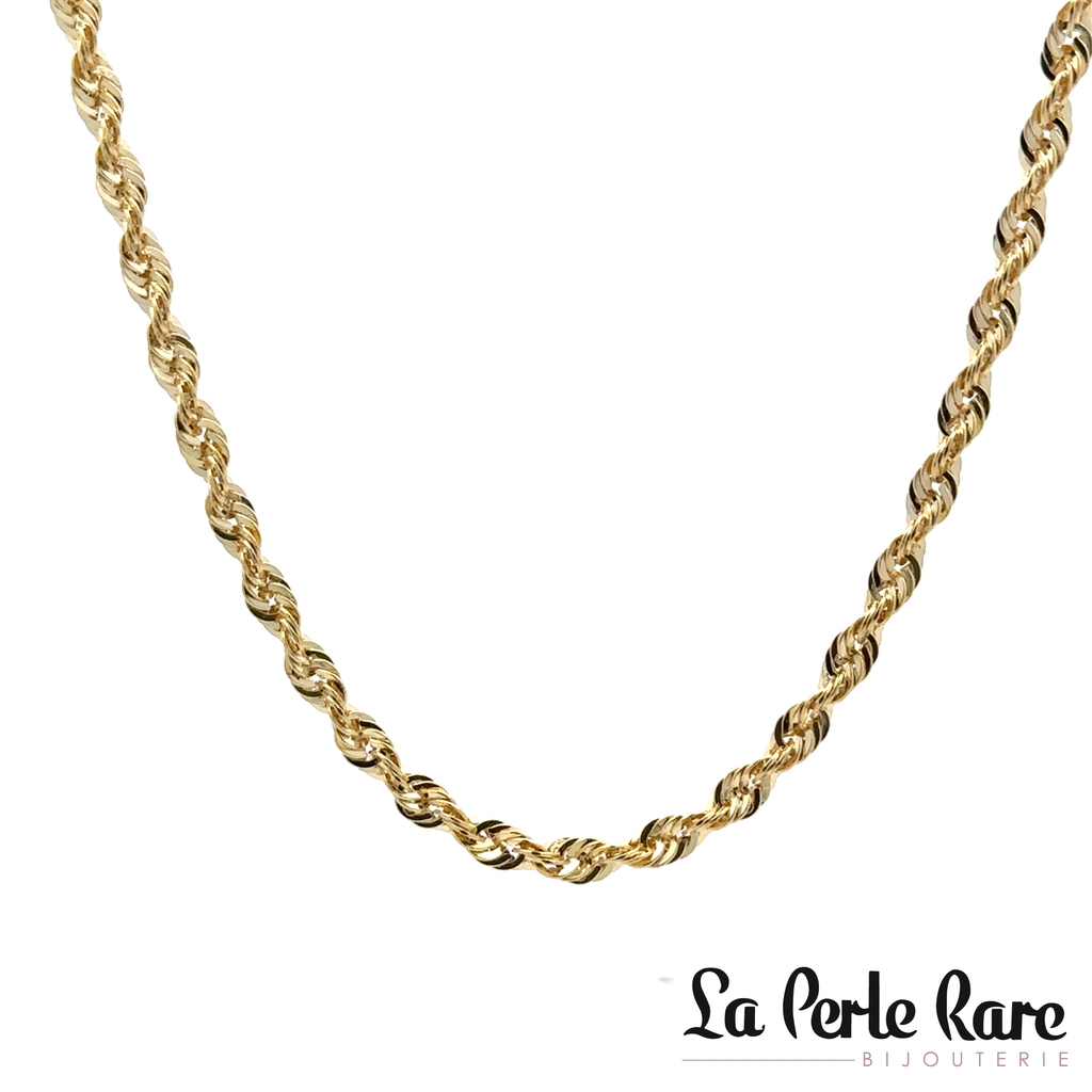 Chaîne torsade, or jaune 10 carats - LPR-2920-20 - Exclusivités