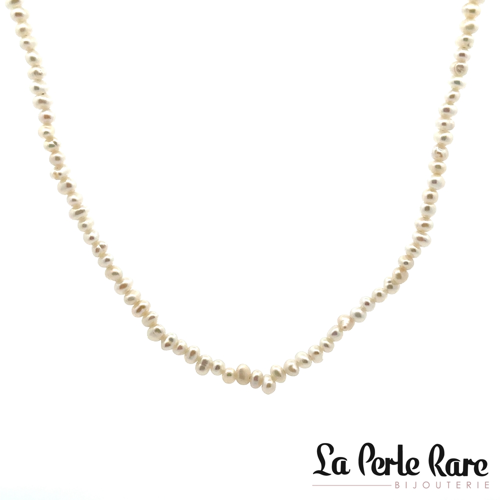 Collier métal doré, perles - DBJNCK1127PRL - Dee Berkley