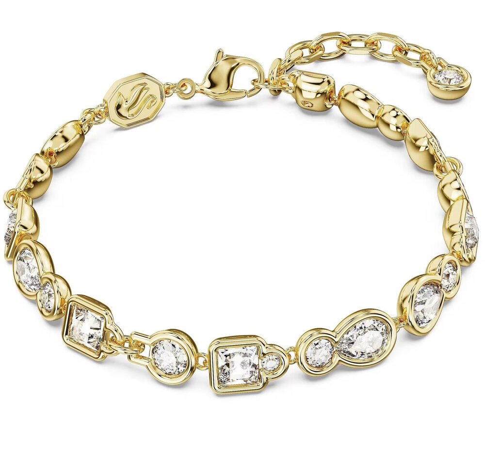 Bracelet métal doré, cristaux