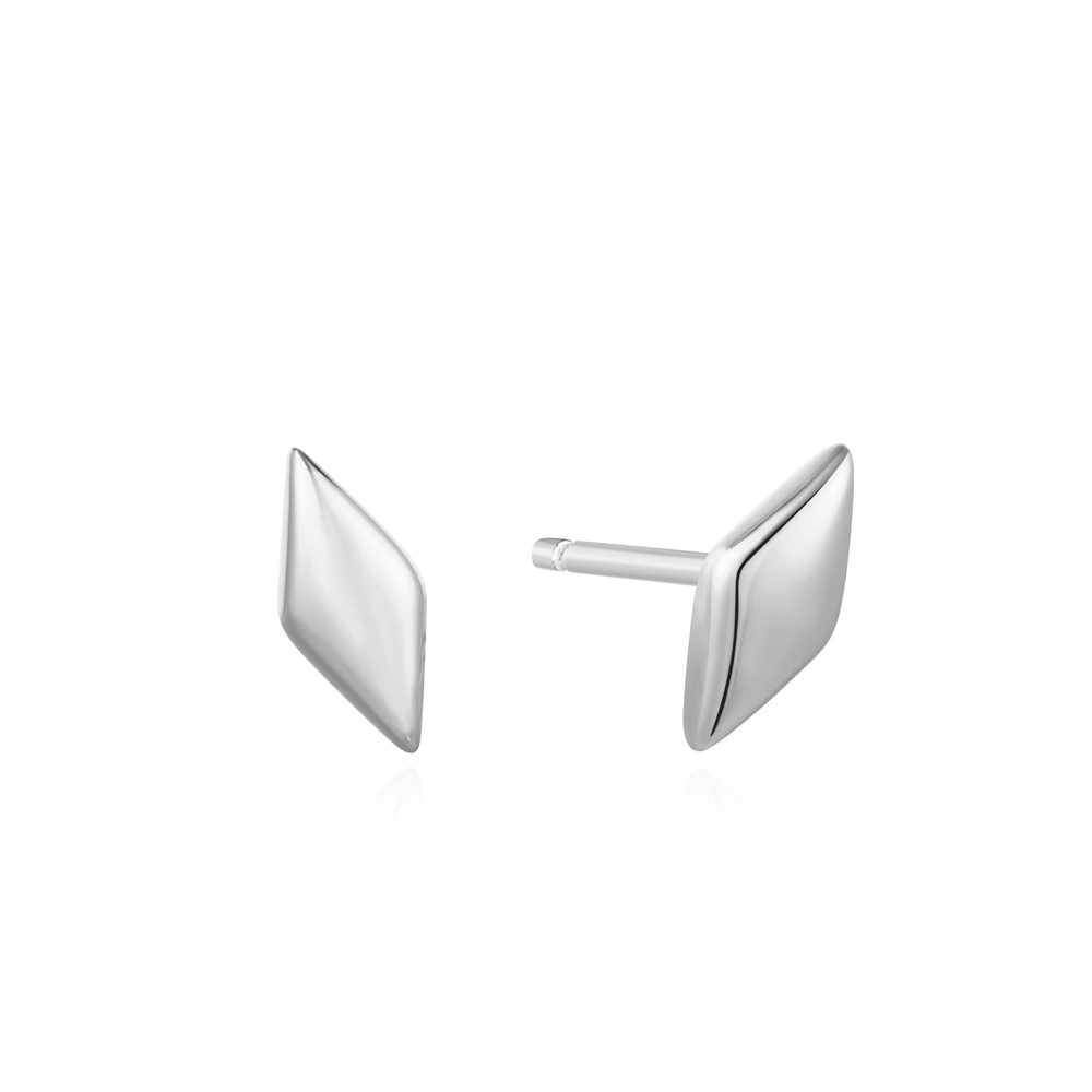 Boucles d'oreilles fixes argent rhodié - E061-02H - Ania Haie