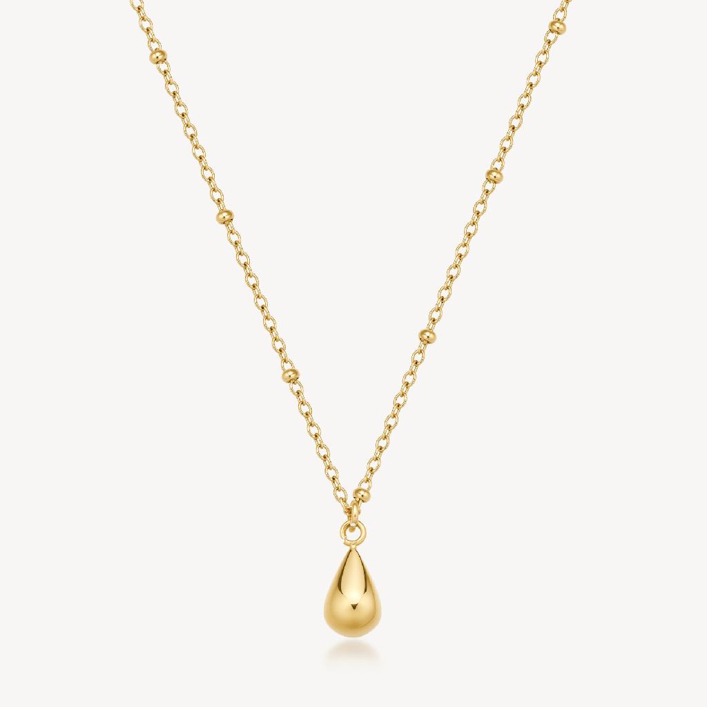 Pendentif acier inoxydable avec finition en or