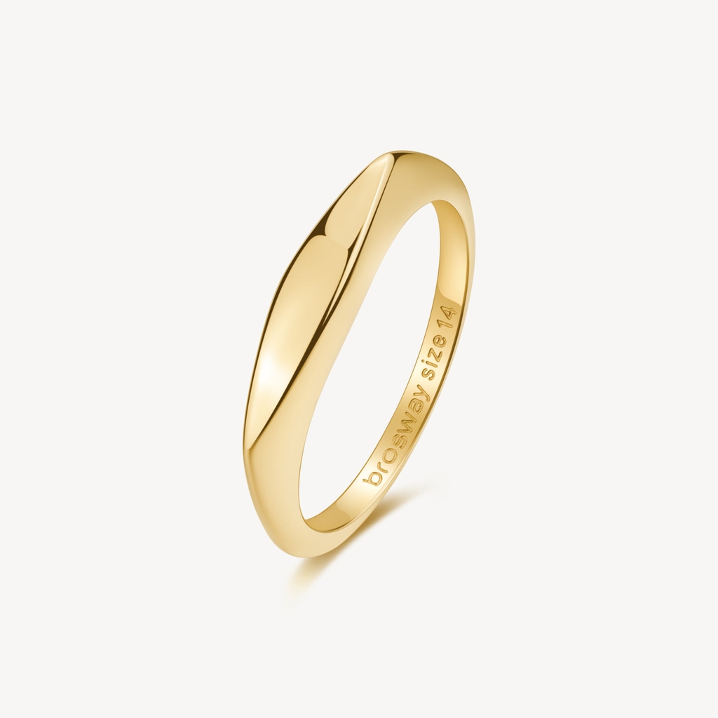 Bague acier inoxydable finition doré - BNL122A - Brosway Italia