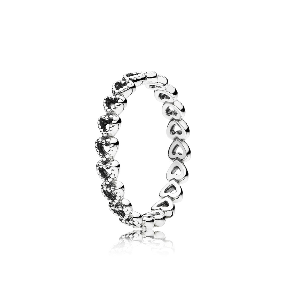 Bague étroitement liés, argent