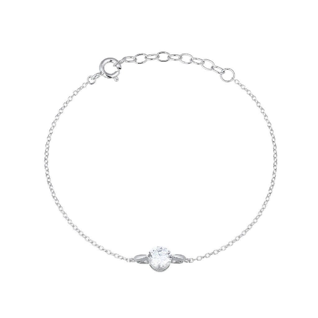 Bracelet argent rhodié, zircon incolore - R1ADK3001Q - Reign By Paj