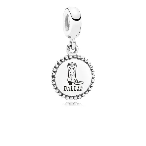 Dallas charm, silver