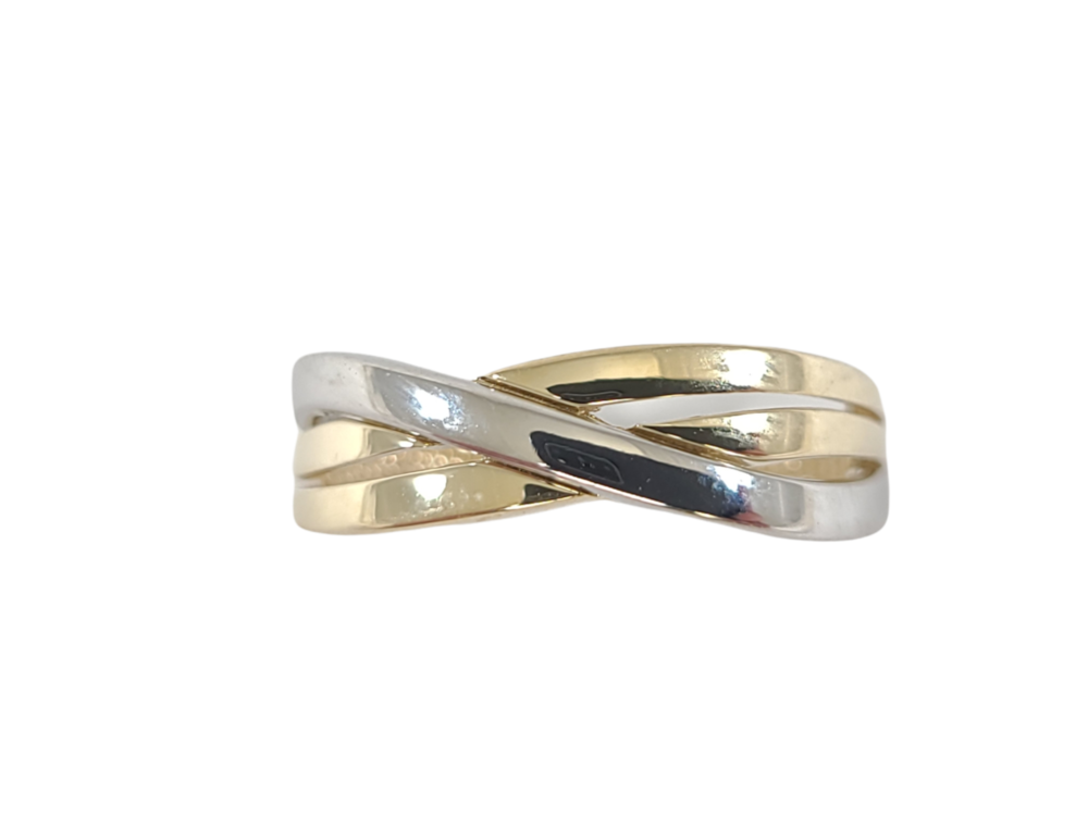 Bague or 2 tons (jaune/blanc) Bague or 2 tons (jaune/blanc)