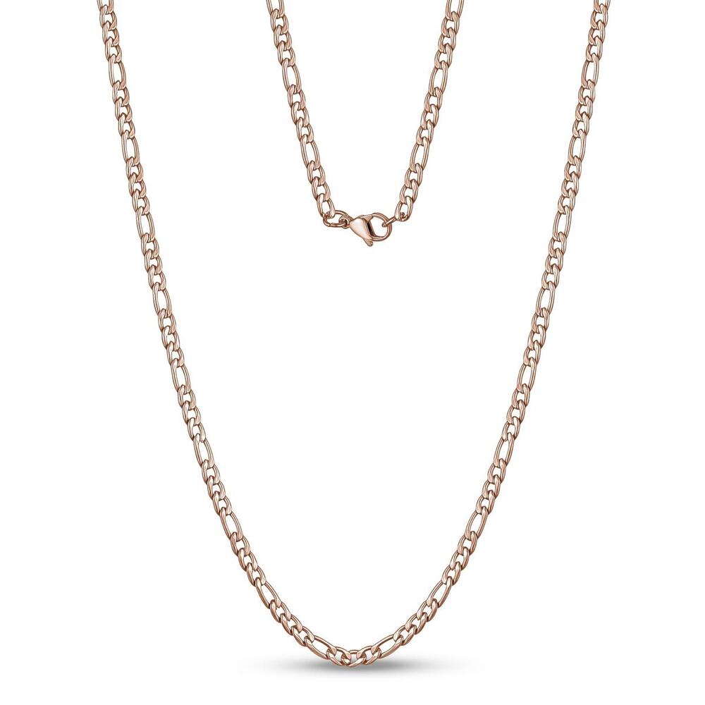 Chaîne figaro acier rosé 24 po