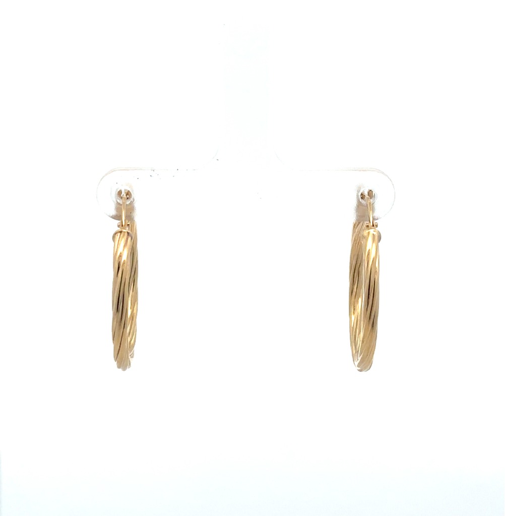 Anneaux torsadés, or jaune 10 carats - LPR-3006 - Exclusivités