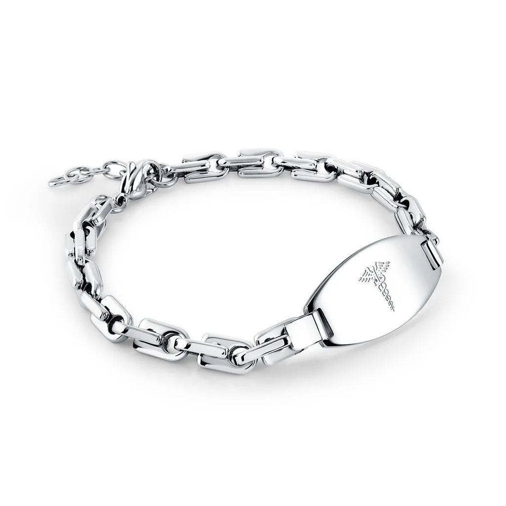 Bracelet médical, acier inoxydable