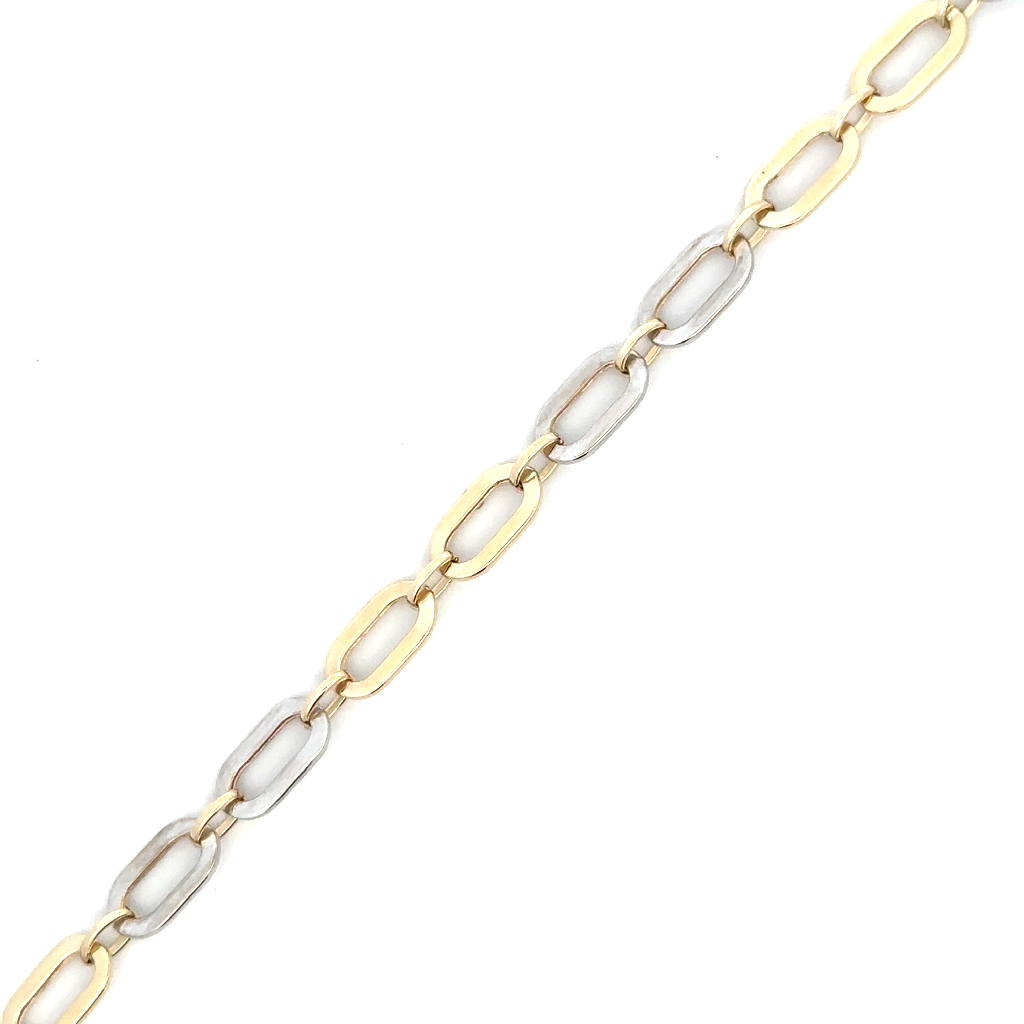 Bracelet en or 2 tons (jaune et blanc) 10 carats - BH01-1661-2T - Exclusivités