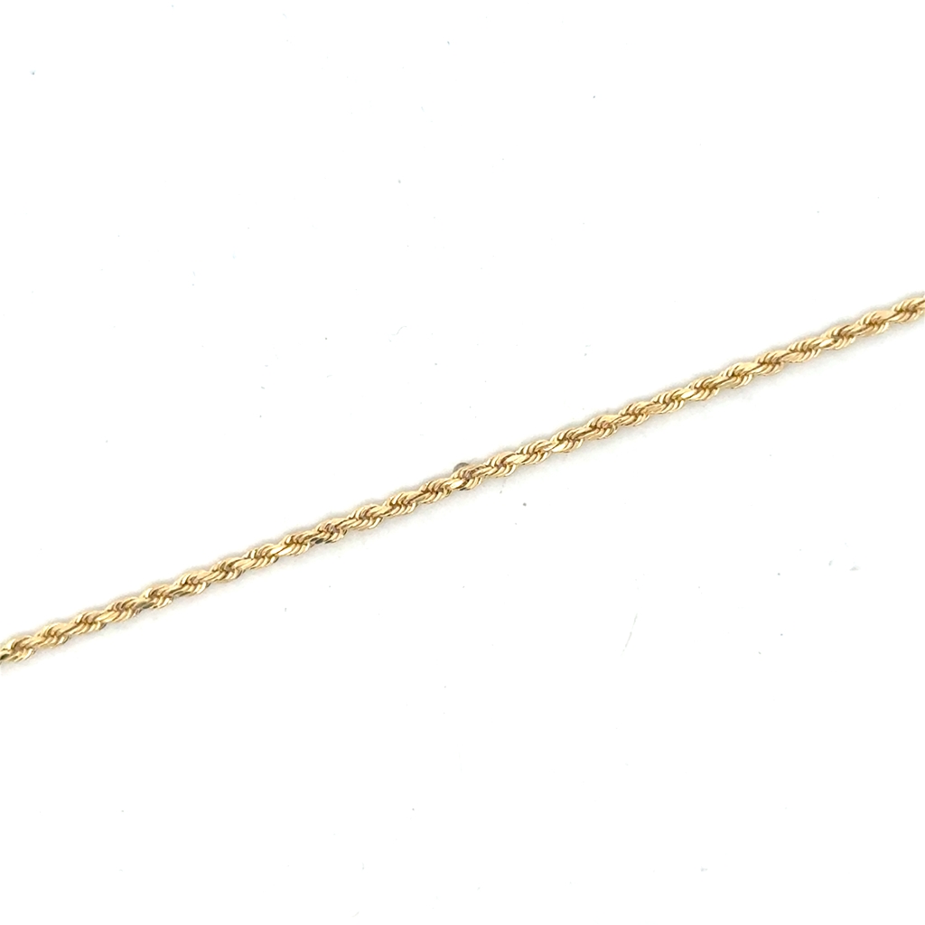 Bracelet torsade, or jaune 10 carats