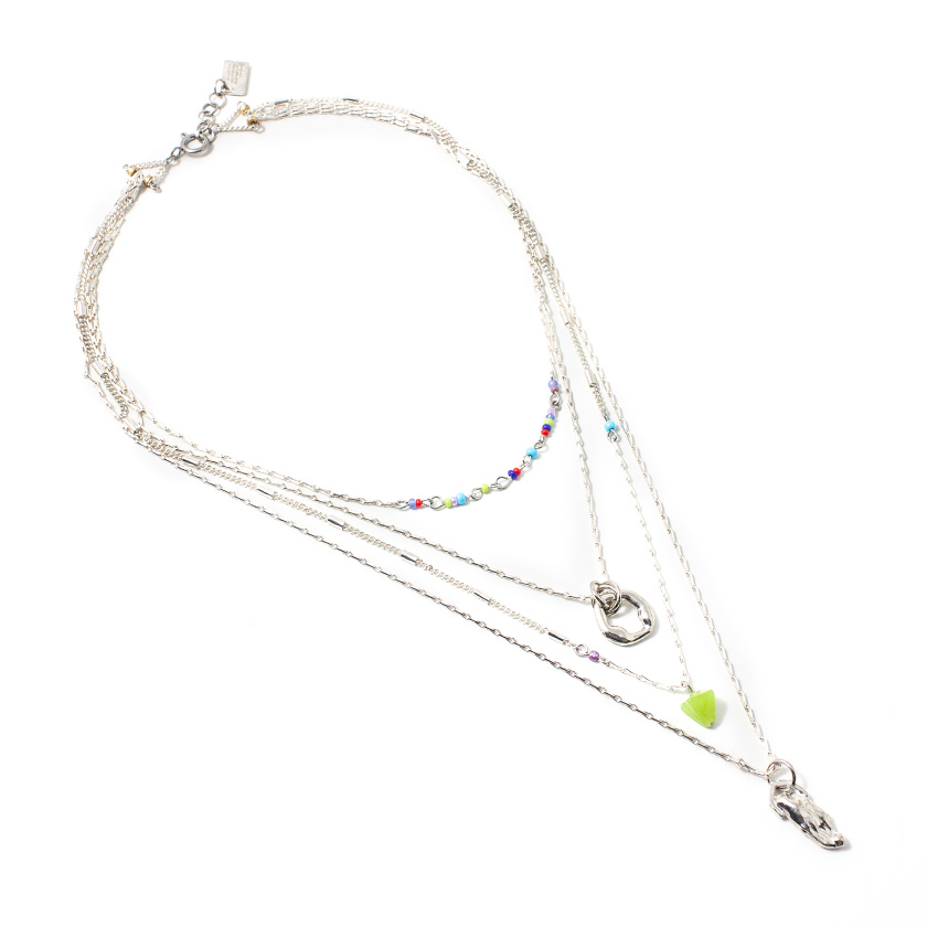 Collier étain, verre - KWAL-CONFET - Anne-marie Chagnon