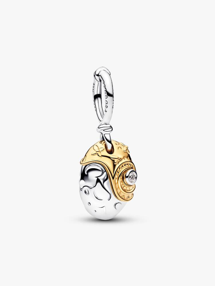 Bille Disney, coeur de te fiti de princesse moana, argent, métal doré, dia lab 1 pt