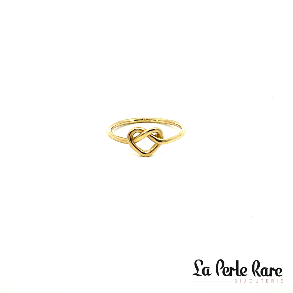 Bague coeur entrelacé, or jaune 10 carats - RAZ-5839-J - Exclusivités