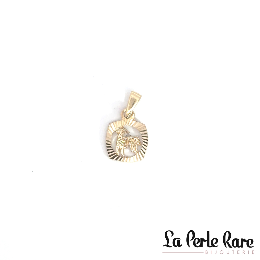 Pendentif zodiaque Bélier, or jaune 10 carats - LPR-2754-BELIE - Exclusivités