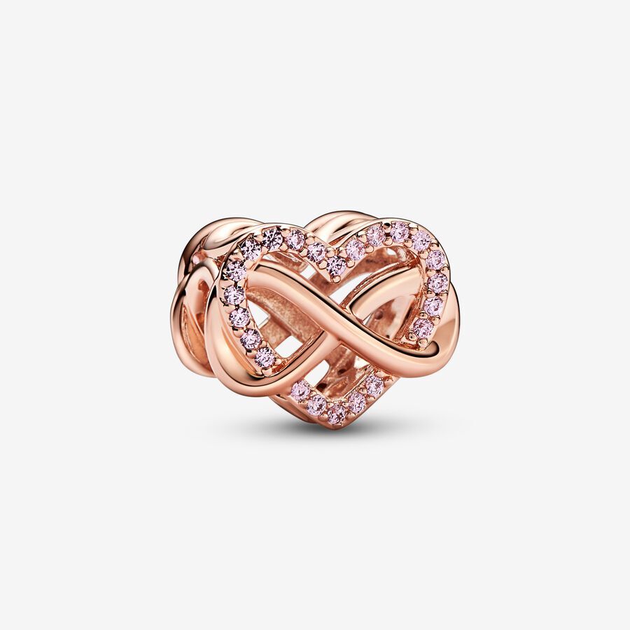 Bille coeur famille et infinité, pandora rose, zircons - 782246C01 - Pandora