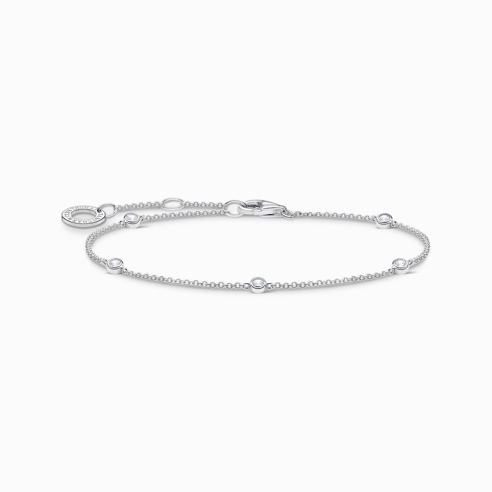 Bracelet argent, zircons Bracelet argent, zircons