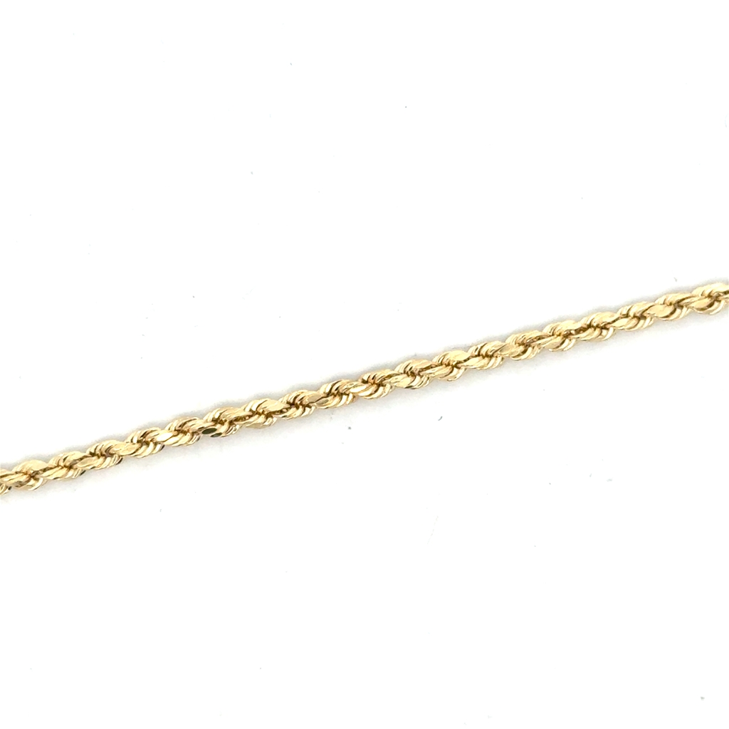 Bracelet torsade, or jaune 10 carats