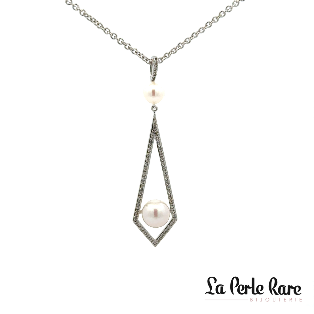 Pendentif argent, perle d'eau douce - JF57117W18-1 - Nishi Pearls