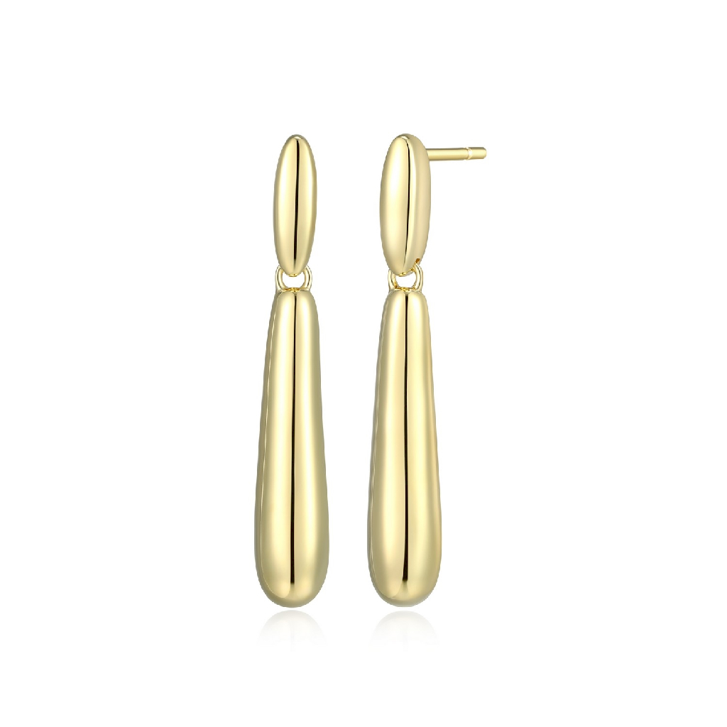 Boucles d'oreilles pendantes argent finition or jaune - 32LCV3A058 - Elle