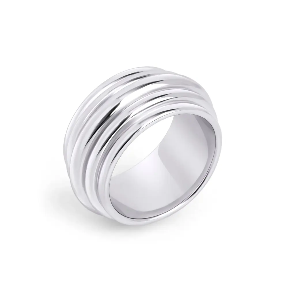 Bague large, acier - T224R004AR-9 - Mia