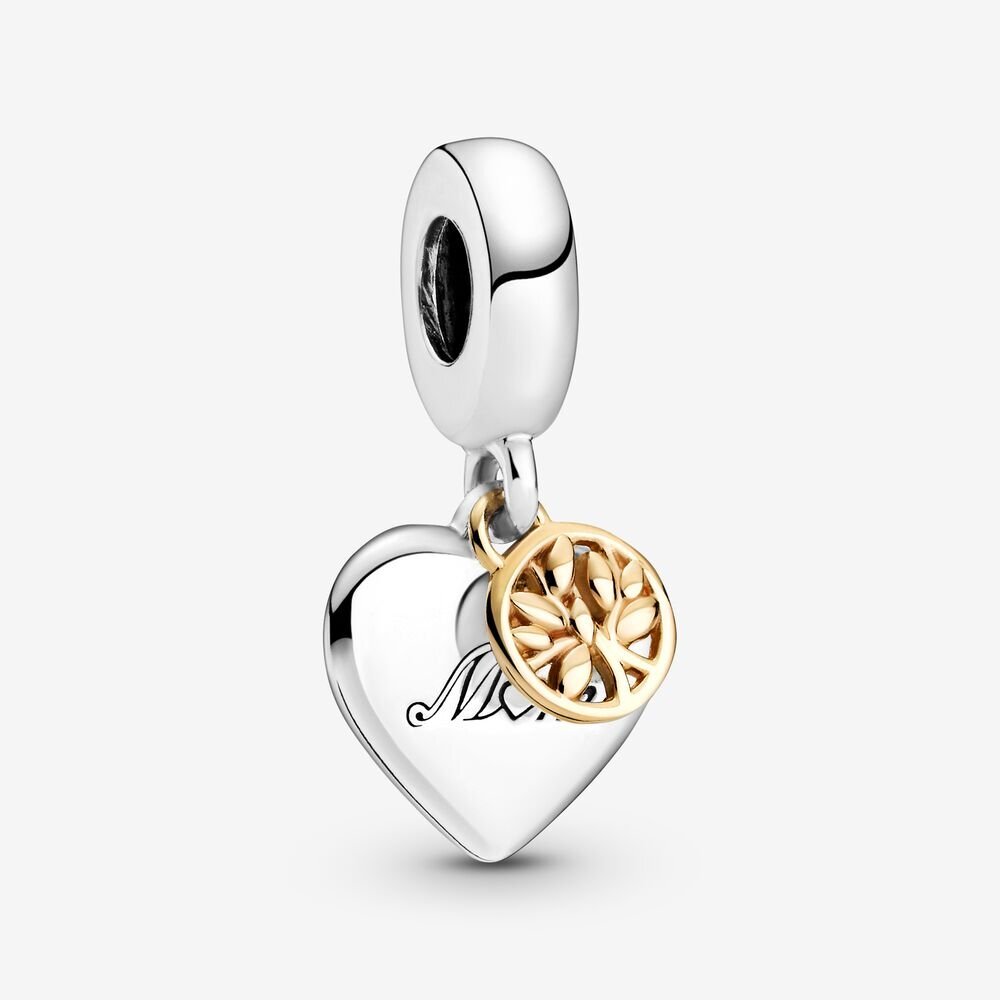 Bille arbre généalogique et coeur, avec or jaune 14 kt - 799366C00 - Pandora