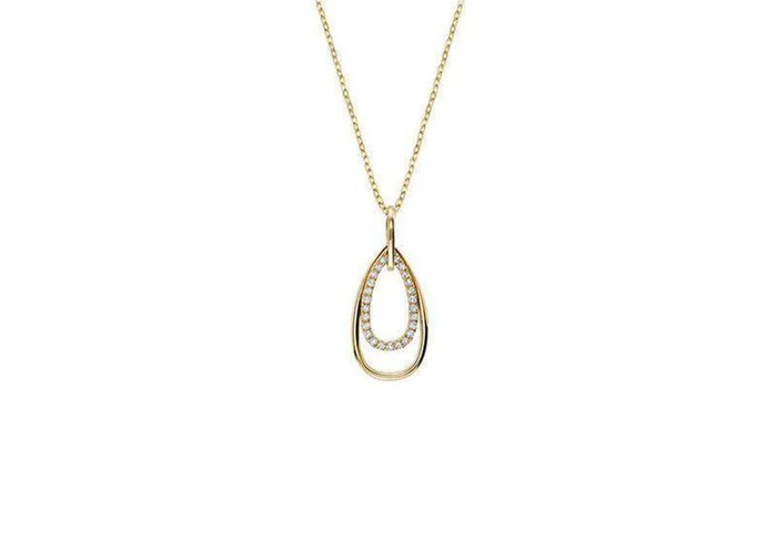 Pendentif or jaune 10 carats, 10 points de diamant total - 09-0410SE1Y - Rnb