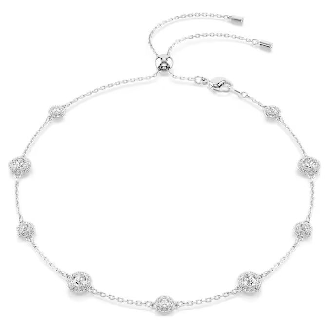 Collier métal finition rhodium, cristaux incolores - 5732275 - Swarovski