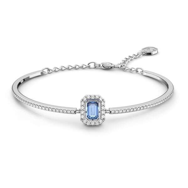 Bracelet métal rhodié, cristaux blancs/bleu - 5620556 - Swarovski