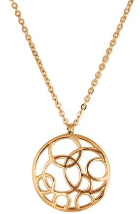 Pendentif femme acier inoxydable rose