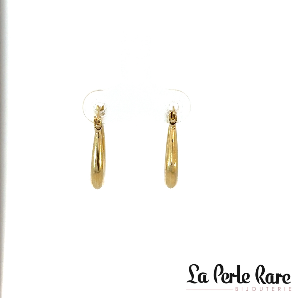 Anneaux ovales, or jaune 10 carats - LPR-2861 - Exclusivités