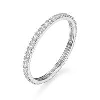 Bague éternité argent blanc,zircon Bague éternité argent blanc,zircon