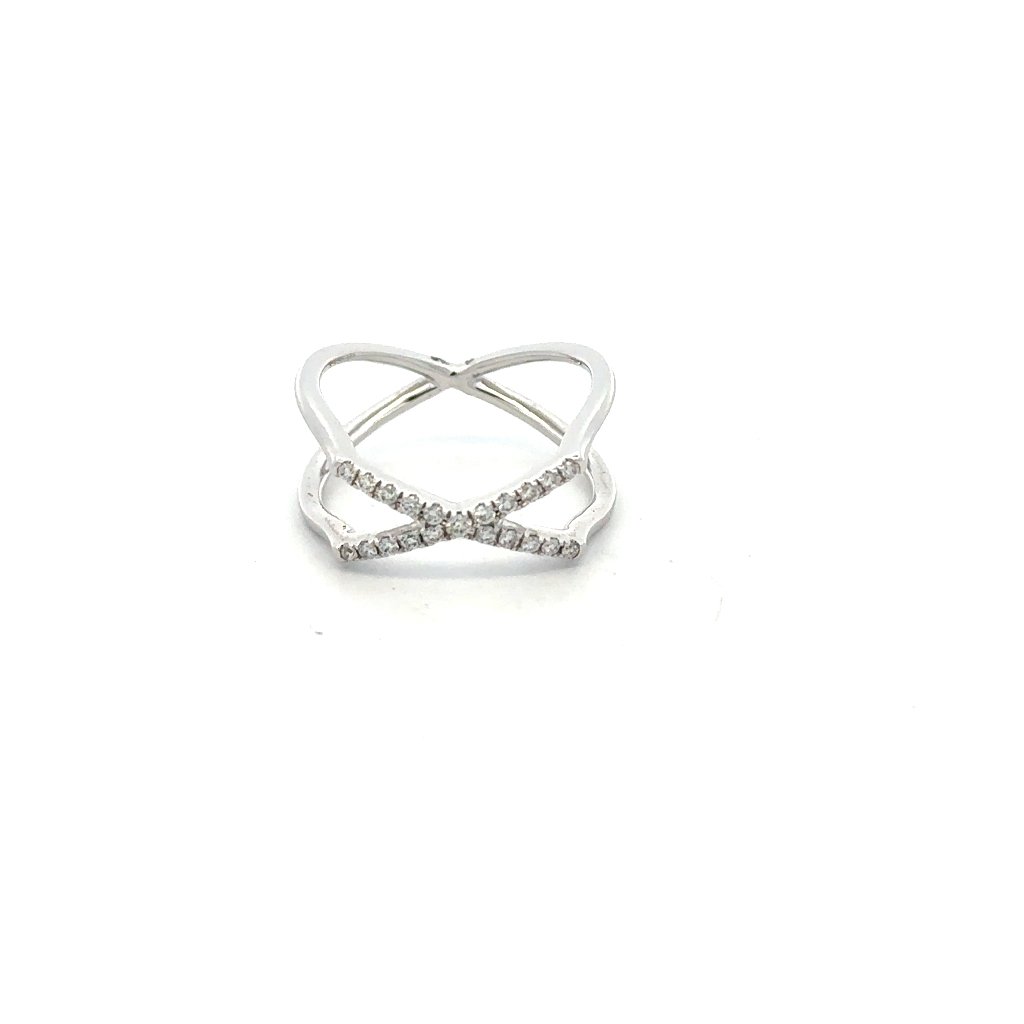 Bague or blanc 14 carats, 17 points de diamant total - 24243701 - Exclusivités