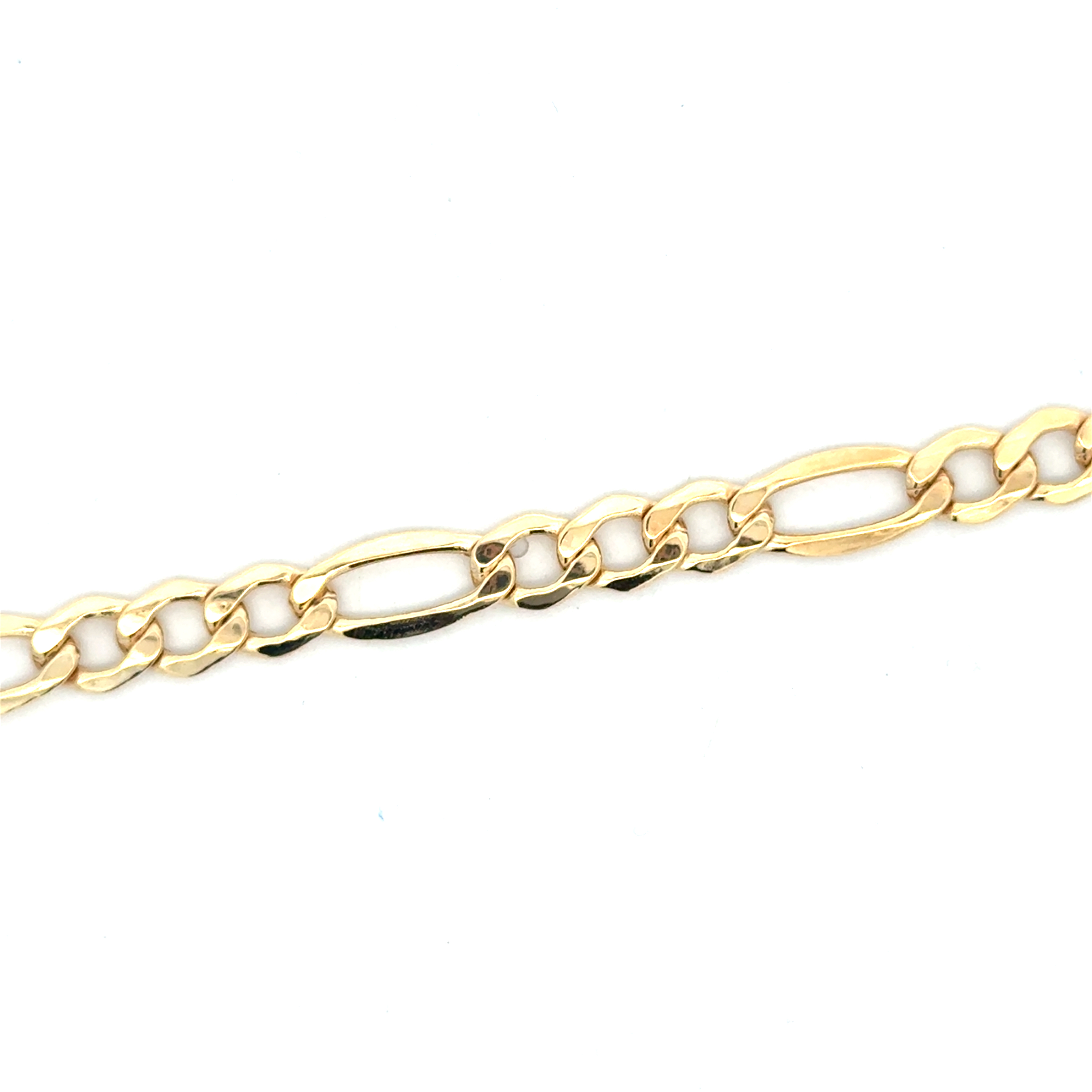 Bracelet figaro, or jaune 10 carats