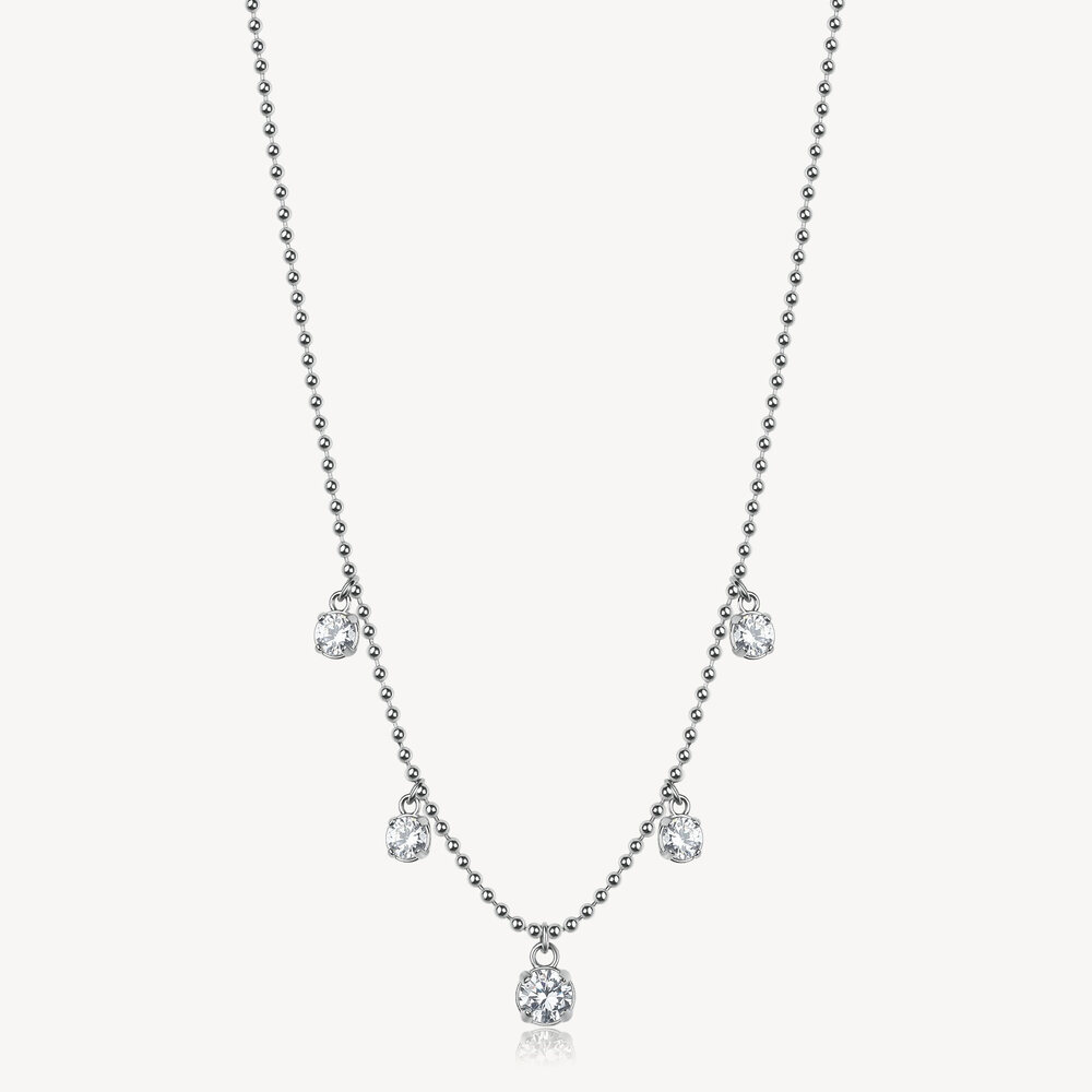 Collier chance, acier, zircons - BEIN012 - Brosway Italia