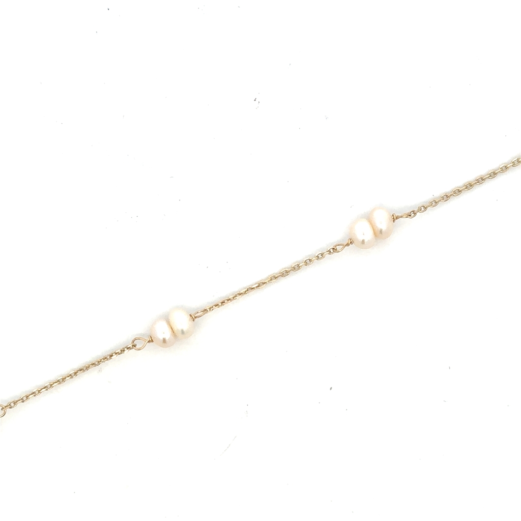 Bracelet or jaune 10 carats, perles - PU4423 - Pure Romance