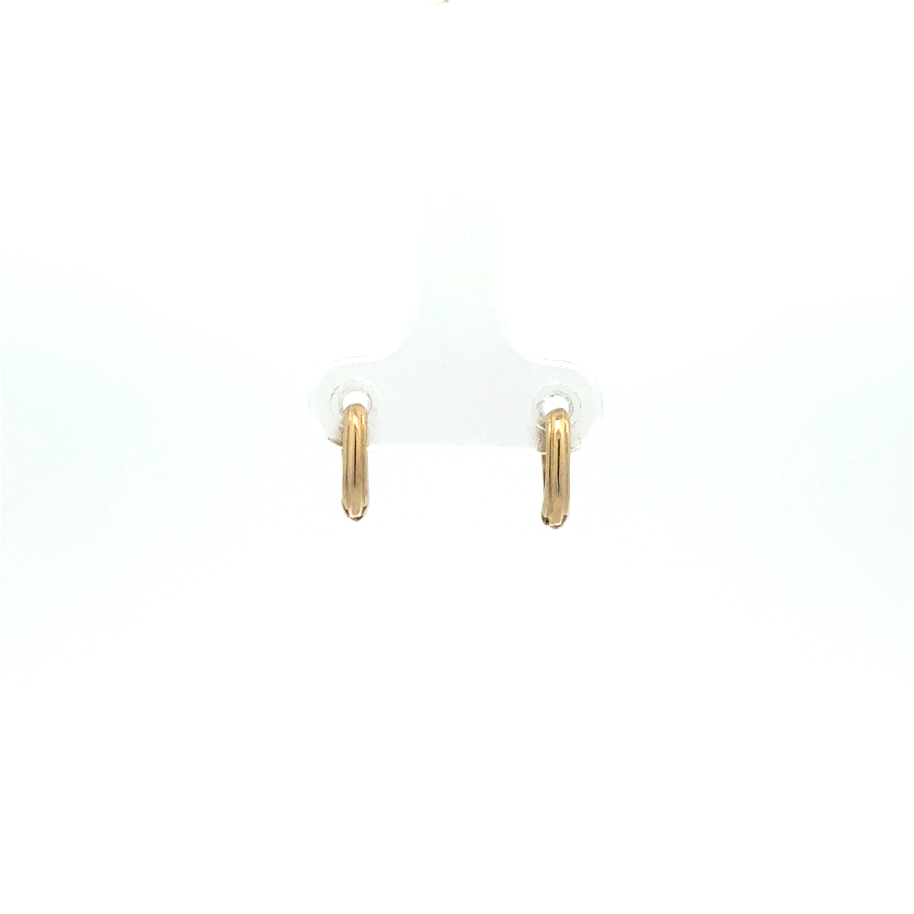 Anneaux de type huggies carrés, or jaune 10 carats