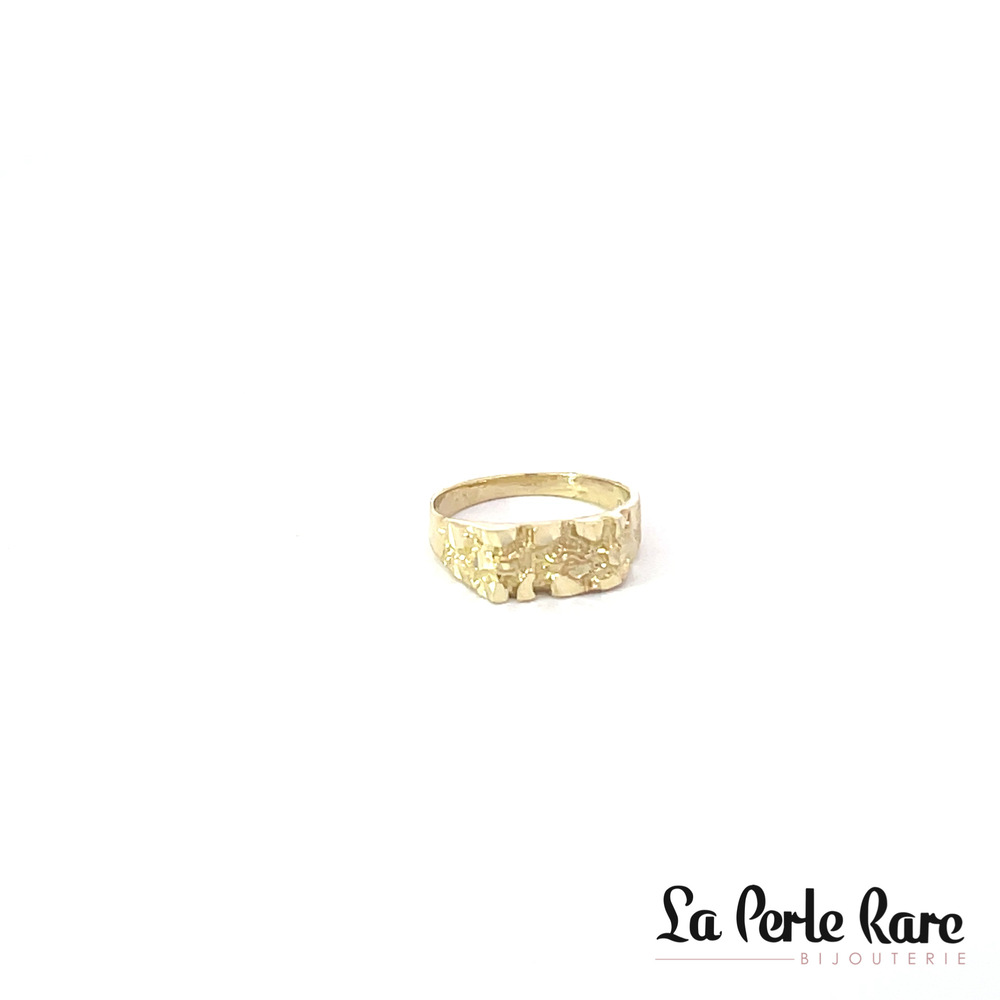 Bague texturée or jaune 10 carats - LPR-1849 - Exclusivités