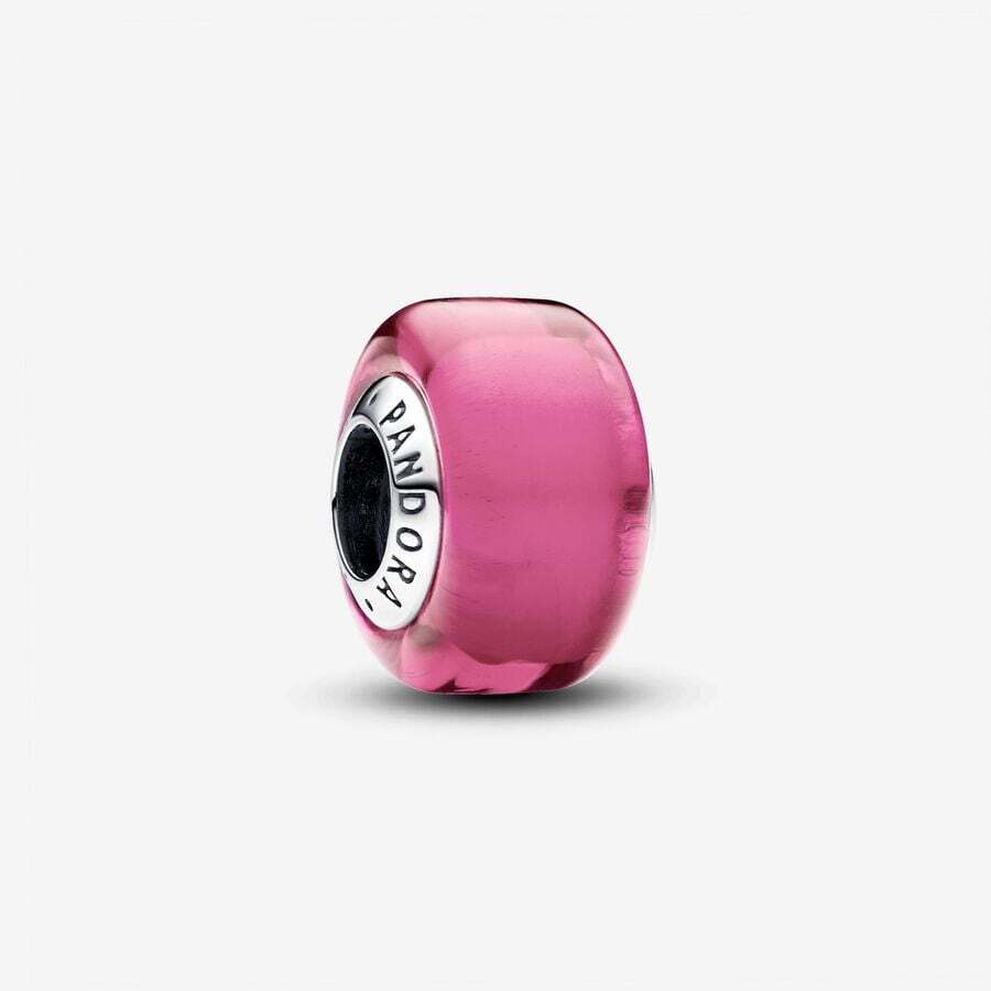 Bille argent, verre de Murano rose - 793107C00 - Pandora