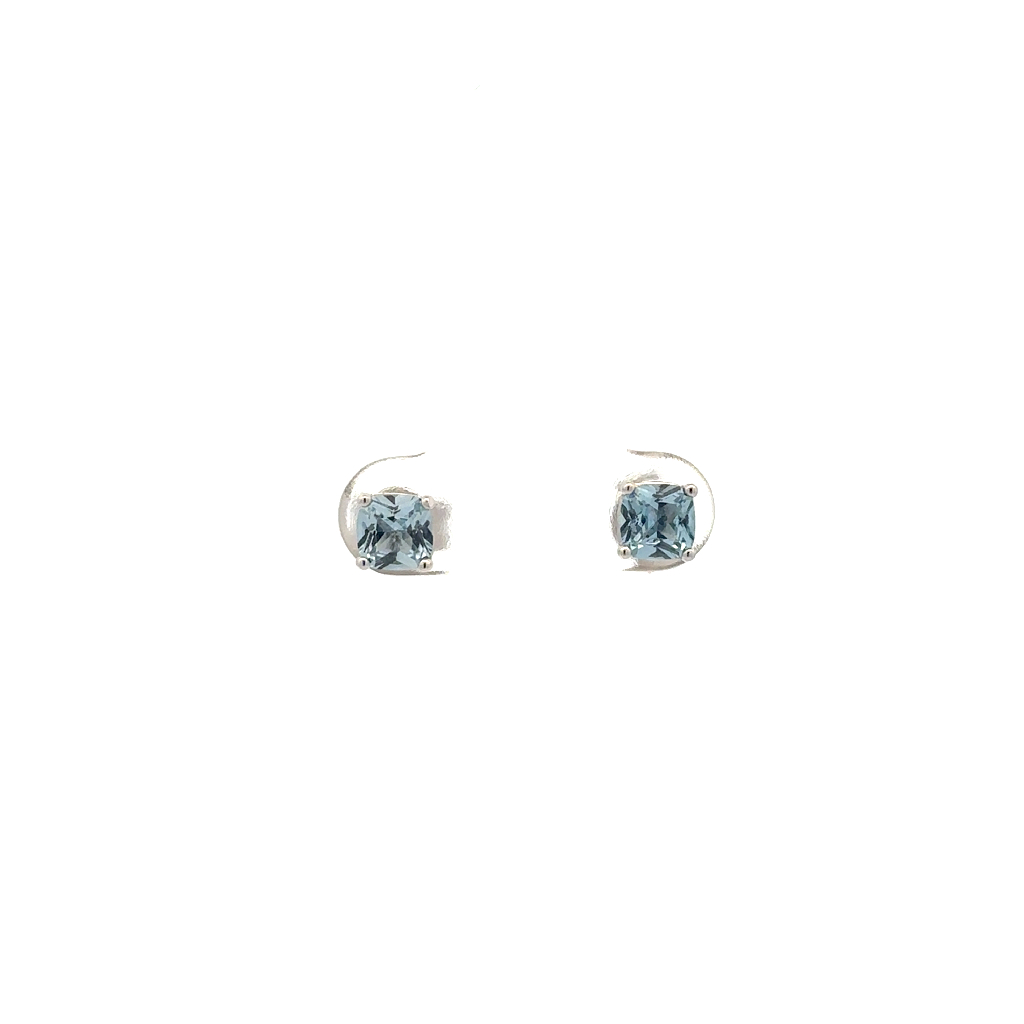 Boucles d'oreilles fixes argent rhodié, zircons bleus - FCL06 - Brosway Italia