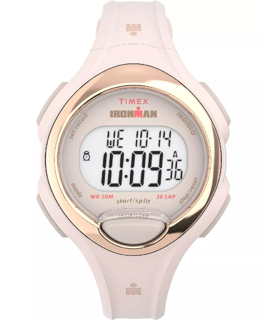 Montre Timex Ironman, silicone rose