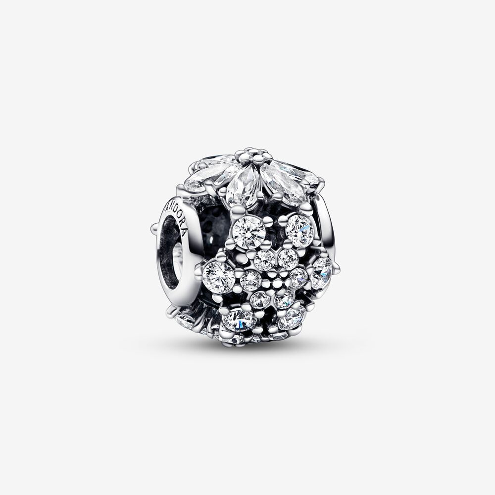 Bille herbiers scintillants, argent, zircons - 792383C01 - Pandora