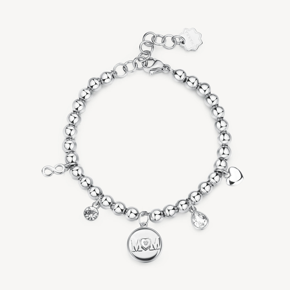 Bracelet Mom, acier inoxydable, cristaux incolores - BHKB203 - Brosway Italia