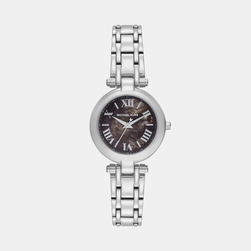 Montre acier inoxydable, fond nacré brun - MK4894 - Michael Kors