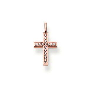 Breloque croix cz rose - PE434-416-14 - Thomas Sabo