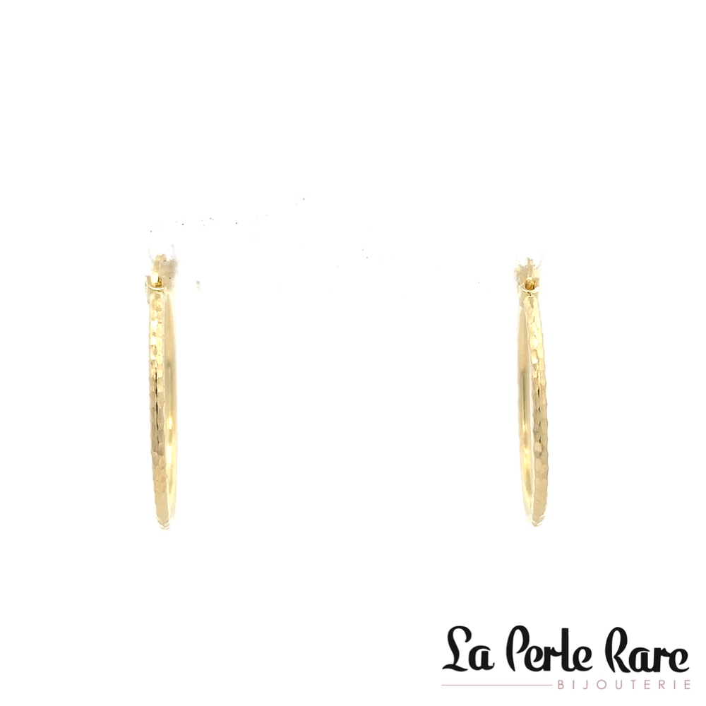 Anneaux texturés, or jaune 10 carats - LPR-2853 - Exclusivités
