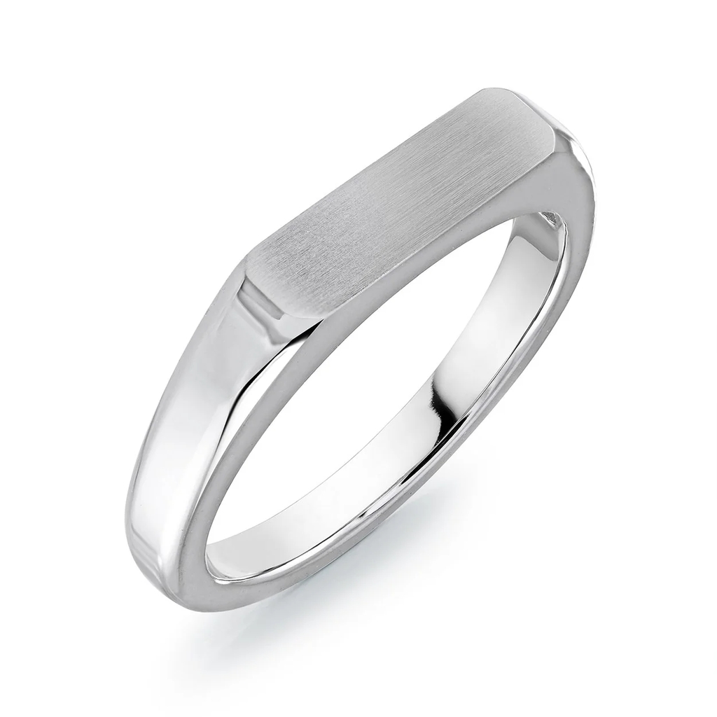 Bague chevalière, acier inoxydable - SWR32-6 - Italgem Steel