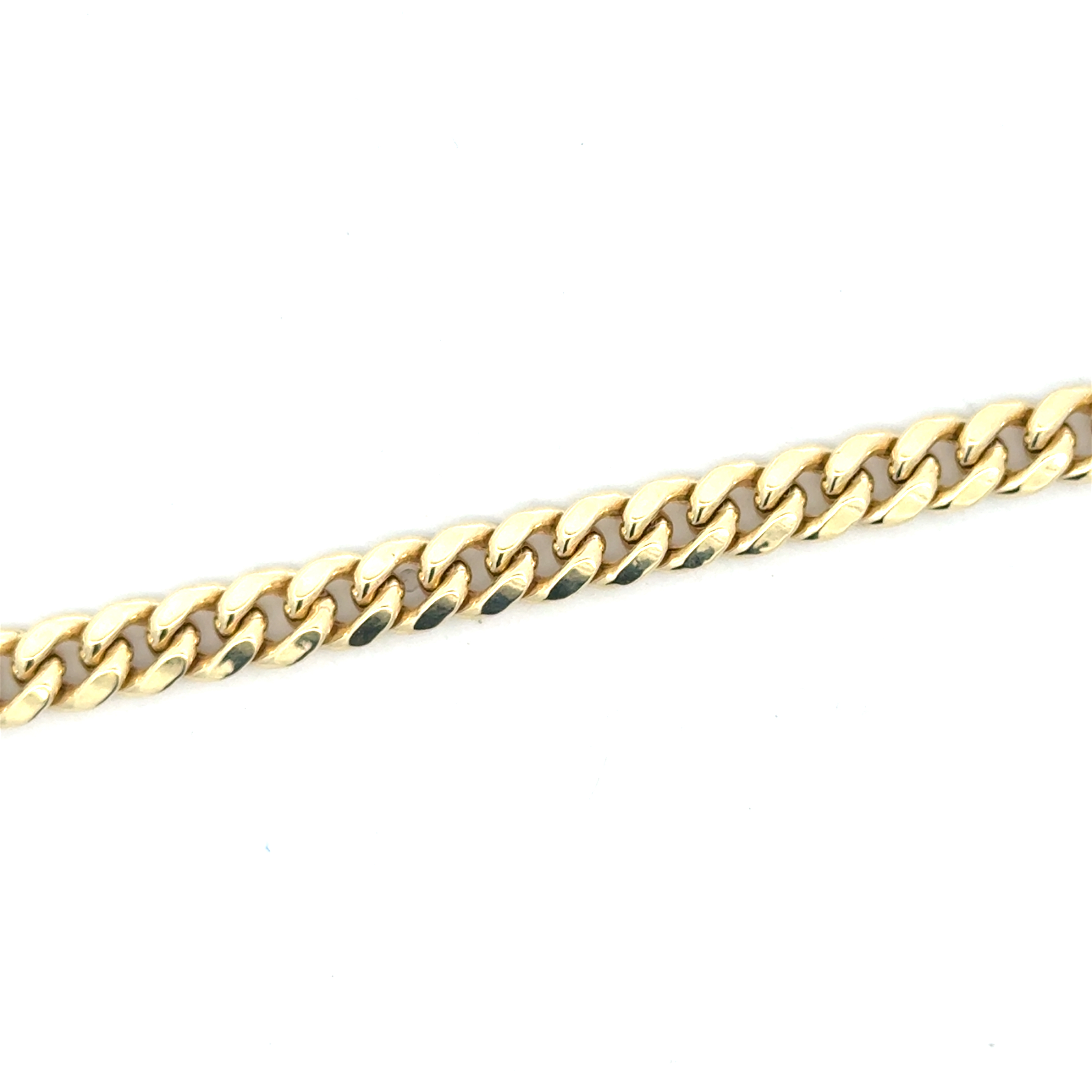 Bracelet gourmette, or jaune 10 carats