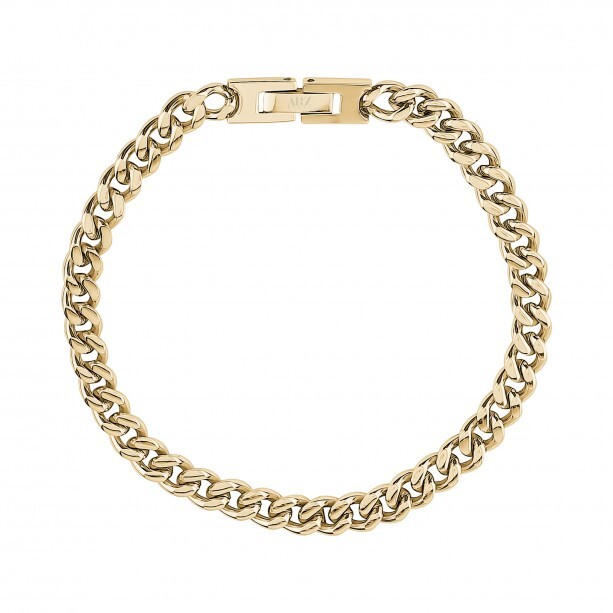 Bracelet gourmette acier doré - SSB423G-8.5 - Arz Steel
